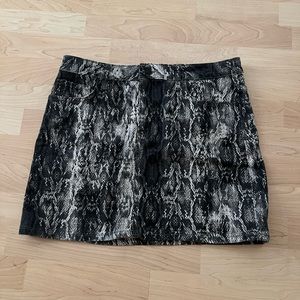 Snakeskin Zara skirt